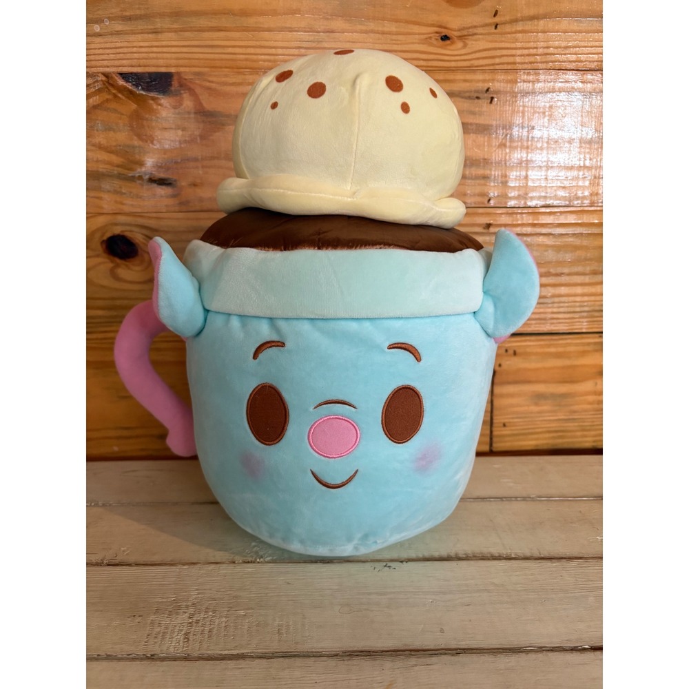 Disney Parks Munchlings Dynamic Duos Remy Ratatouille Hot Chocolate Plush 16"